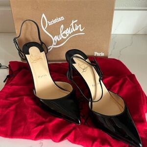 Christian Louboutin Black Patent Leather Heels